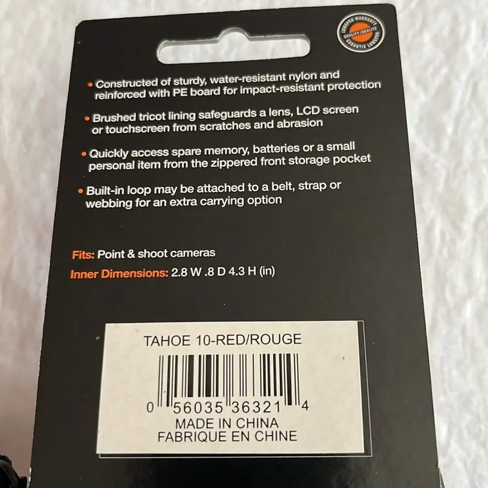 Lowepro Tahoe 10 Digital Point & Shoot Camera Bag with Belt Loop NWT